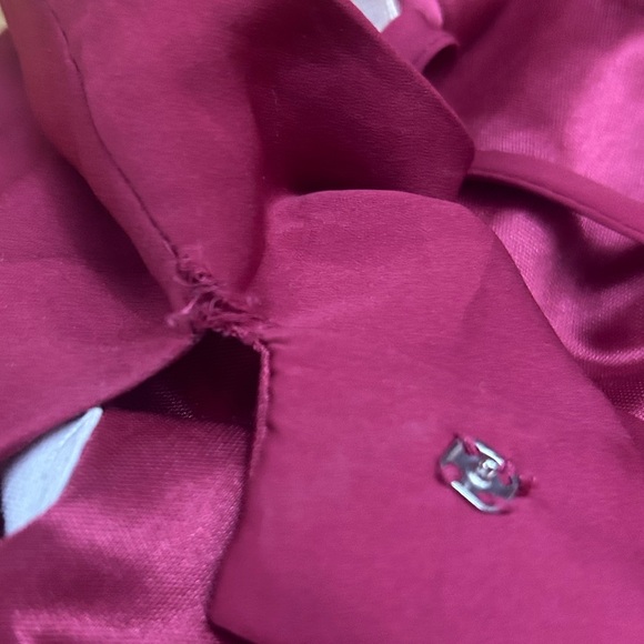 BCBG Ruched Pleated A-Line Wrap Style Fit Flare Pink One Shoulder Dress 0 - Picture 4 of 8